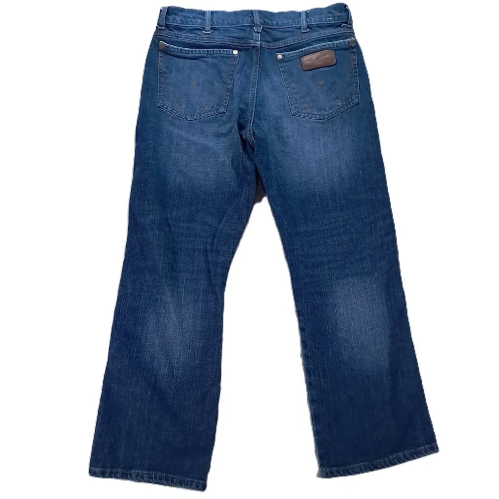 Wrangler Retro Jean Men 33x29, Tag 32x30 Relaxed Boot Cut Blue Denim 10WRT20JH